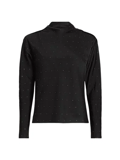A.l.c Women's Georgie Hotfix Crystal Top In Black