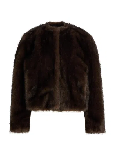 A.l.c Women's Gwen Faux-fur Jacket In Brown