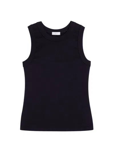 A.l.c Women's Hadley Rib-knit Cotton Tank In Black