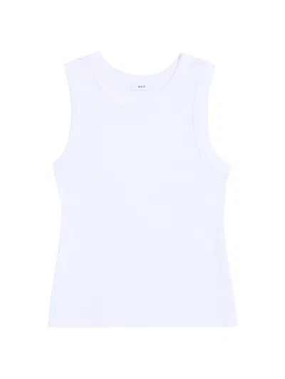 A.l.c Women's Hadley Rib-knit Cotton Tank In White