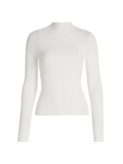 A.l.c Women's Hugh Textured Cotton-blend Top In White