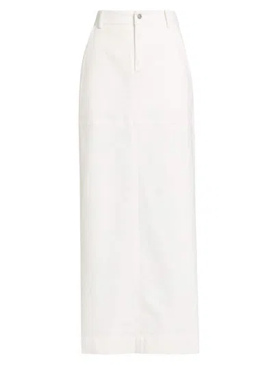 A.l.c Women's Hunter Denim Maxi Skirt In White