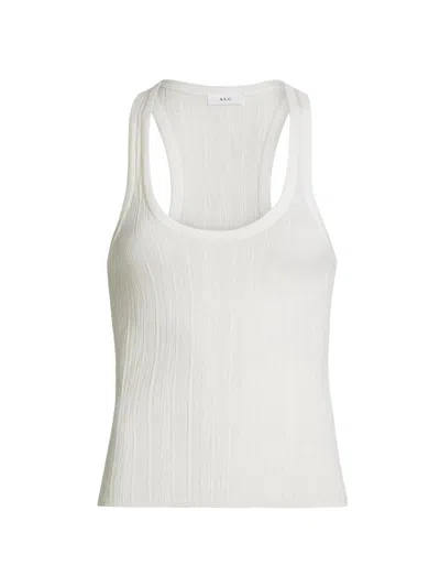 A.l.c Women's Iris Rib-knit Tank In White