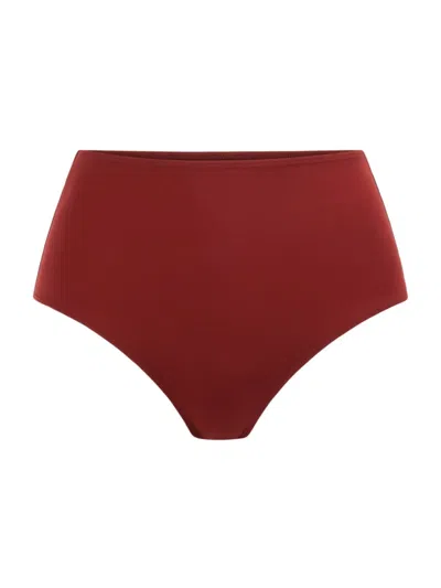 A.l.c Women's Isla High-rise Bikini Bottom In Syrah