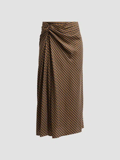 A.l.c Women's Jean Gingham Midi Skirt In Multi