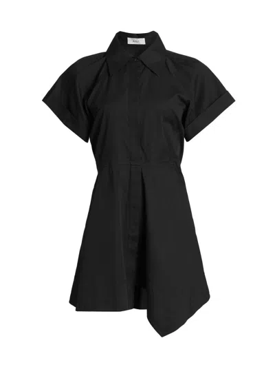 A.l.c . Julie Cotton Mini Shirtdress In Black
