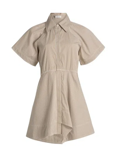 A.l.c Women's Julie Striped Mini-shirtdress In Gray