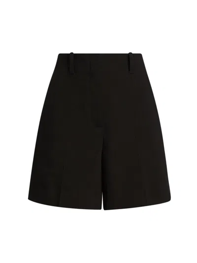 A.l.c Louis Linen-blend Shorts In Black