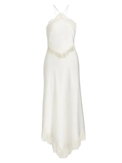 A.l.c A. L.c. Lucia Lace Trim Dress In White
