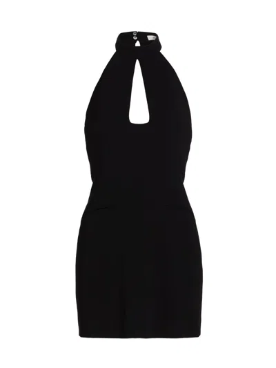 A.l.c Lucie Halter Mini Dress In Black