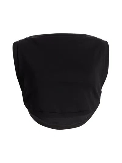 A.l.c Women's Mae Draped Cotton Crop Tank In Black