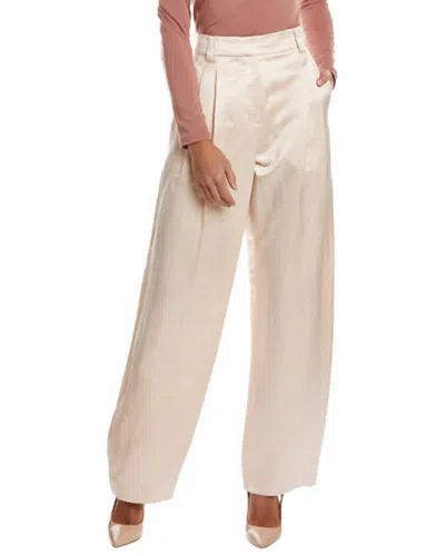 A.l.c Women's Mateo Linen Shine Pants In White In Neutral