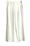 A.l.c Women's Miles Wide Leg Split Hem High Rise Pants In White In White