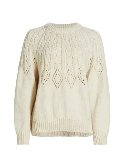A.l.c Women's Montie Merino Wool Crewneck Sweater In Off White