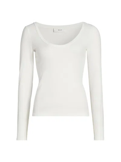 A.l.c Women's Nala Long-sleeve T-shirt In White