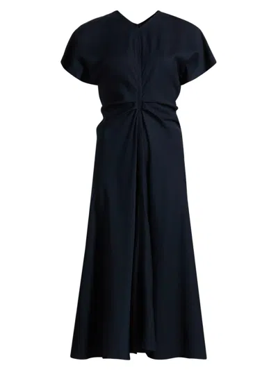 A.l.c Women's Rem Ruched A-line Midi-dress In Blue
