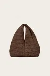 A.l.c Simone Raffia Bag In Chocolate In Brown