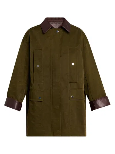 A.l.c Women's Theo Oversized Barn Jacket In Green