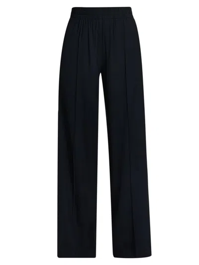 A.l.c Women's Travis Wool High-rise Wide-leg Pants In Blue