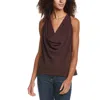 A.l.c Womens Cowel Neck Sleeveless Pullover Top In Brown