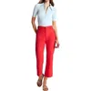A.l.c Womens Crop Manmade Capri Pants In Red