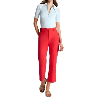 A.l.c Womens Crop Manmade Capri Pants In Red