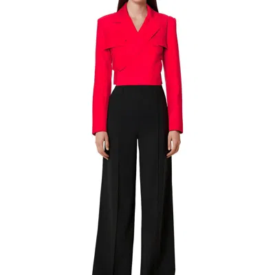 A.l.c Womens Crop Manmade One-button Blazer In Multi