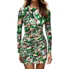 A.l.c Womens Floral Print Manmade Sheath Dress In Green