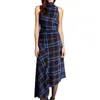 A.l.c Womens Plaid Manmade Halter Dress In Multi