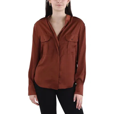 A.l.c Womens Pocket Polyester Button-down Top In Multi