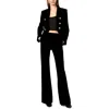 A.l.c Womens Pocket Velvet Bootcut Pants In Gold