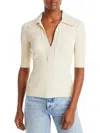 A.L.C WOMENS RIBBED CROCHET PULLOVER TOP