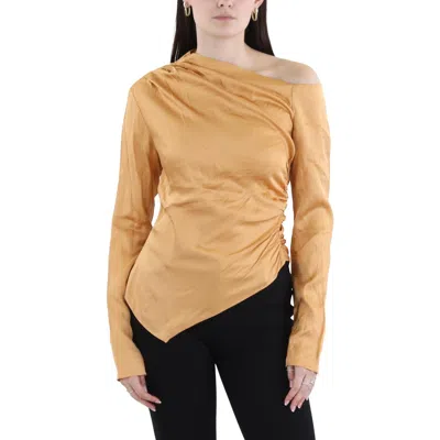 A.l.c Womens Ruched Manmade Blouse In Multi