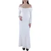 A.l.c Womens Ruffled Crepe Evening Dress In White