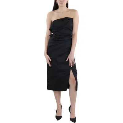A.l.c Womens Ruffled Satin Evening Dress In Black