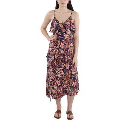 A.l.c Womens Ruffled Silk Fit & Flare Dress In Multi