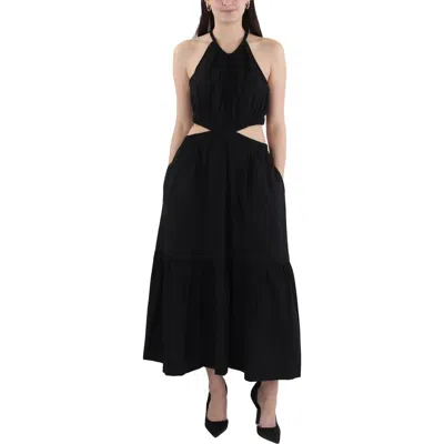 A.l.c Womens Stretch Cotton Halter Dress In Black