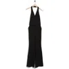 A.l.c . Woodson Halter Jumpsuit In Black