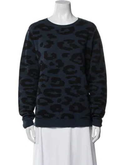 Pre-owned A.l.c Wool Animal Print Sweater In Multi