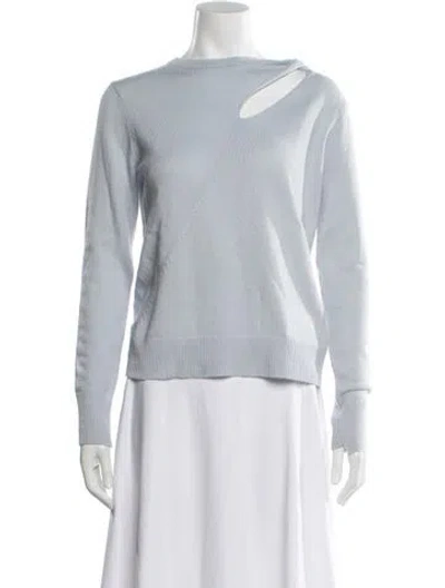 Pre-owned A.l.c Wool Asymmetrical Sweater In Blue