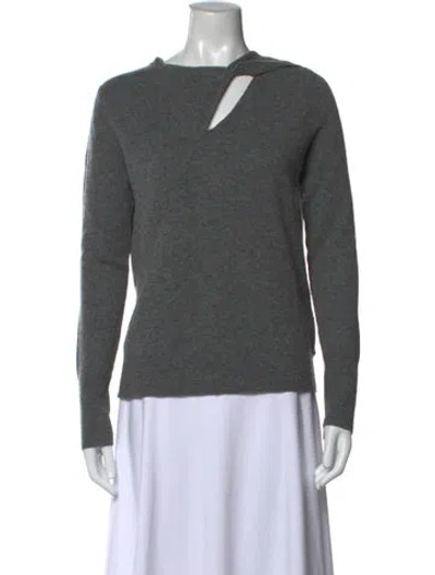 Pre-owned A.l.c Wool Asymmetrical Sweater In Grey