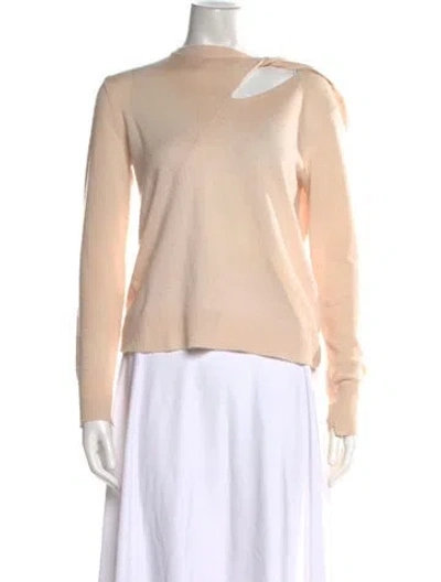 Pre-owned A.l.c Wool Asymmetrical Top In Neutral