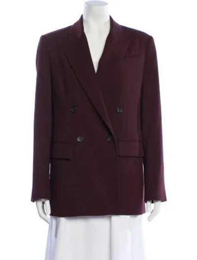 Pre-owned A.l.c Wool Blazer In Burgundy