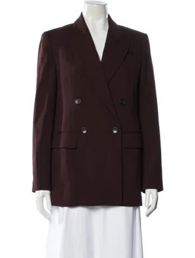 Pre-owned A.l.c Wool Blazer In Burgundy