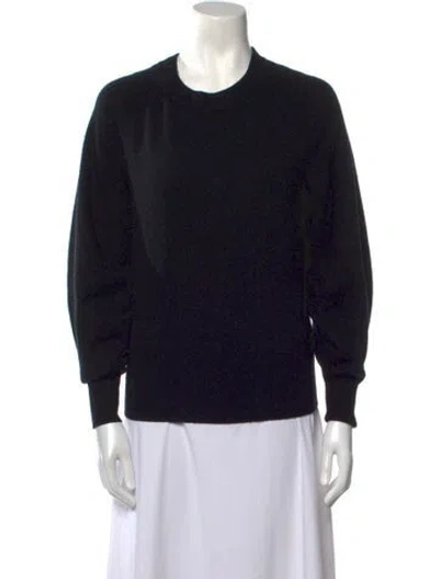 Pre-owned A.l.c Wool Crew Neck Sweater In Black