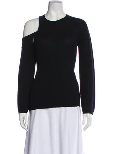 Pre-owned A.l.c Wool Crew Neck Sweater In Black