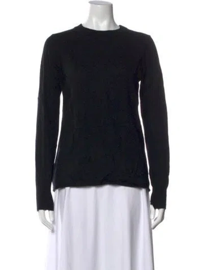 Pre-owned A.l.c Wool Crew Neck Sweater In Black