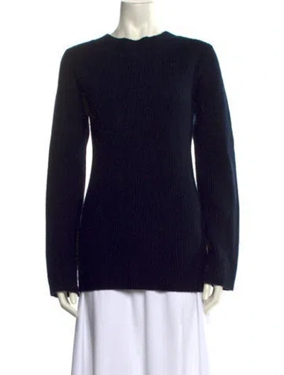 Pre-owned A.l.c Wool Crew Neck Sweater In Blue