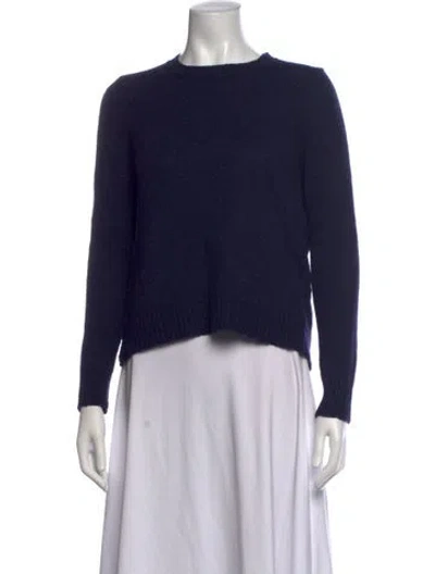 Pre-owned A.l.c Wool Crew Neck Sweater In Blue