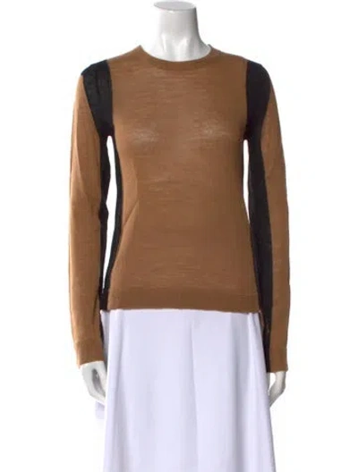 Pre-owned A.l.c Wool Crew Neck Sweater In Brown